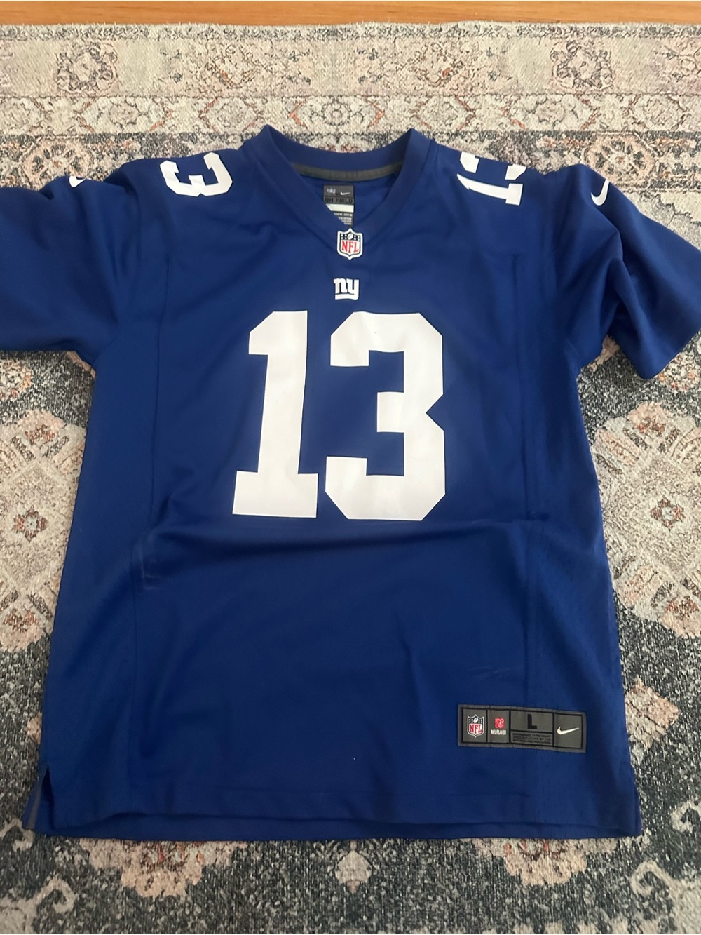 Nike Odell Beckham Jr. New York Giants blue jersey Size L #NFL #gridiron